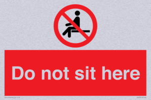 Do not sit here